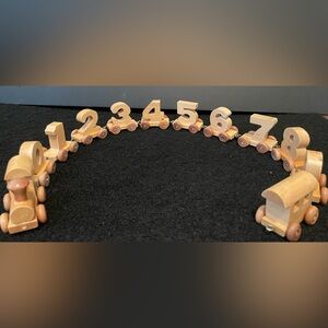 Wooden Number Train Set